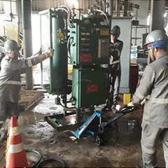 Administração, fiscalização, diligenciamento de construção, montagem e serviços